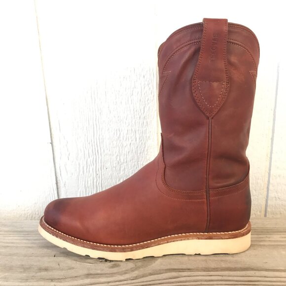 Tecovas Knox Mens Wedge Roper Briar Leather Western Boots 9 D 1025 - Picture 10 of 15